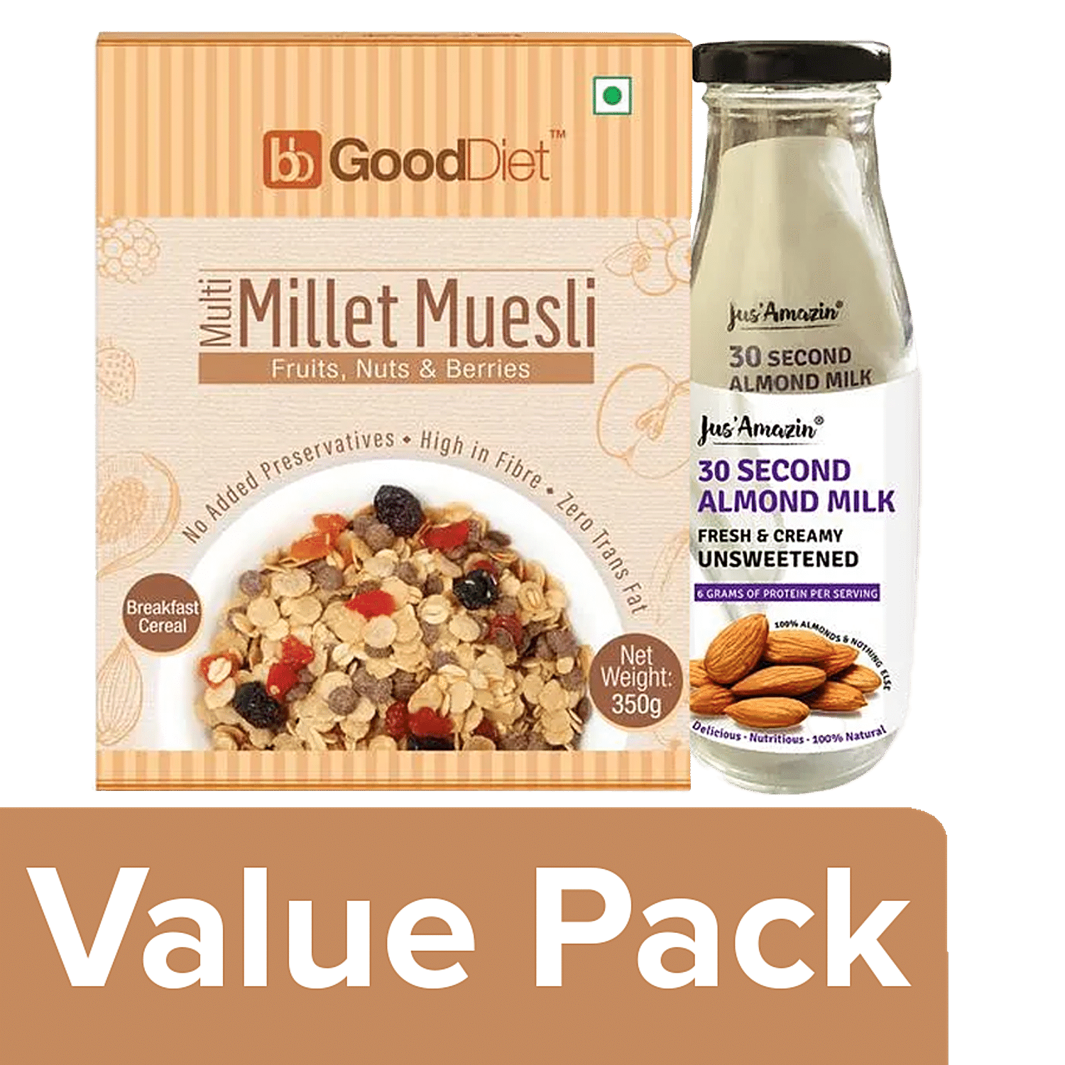 Buy GoodDiet Multi Millet Chocolate Muesli Online at Best Price of