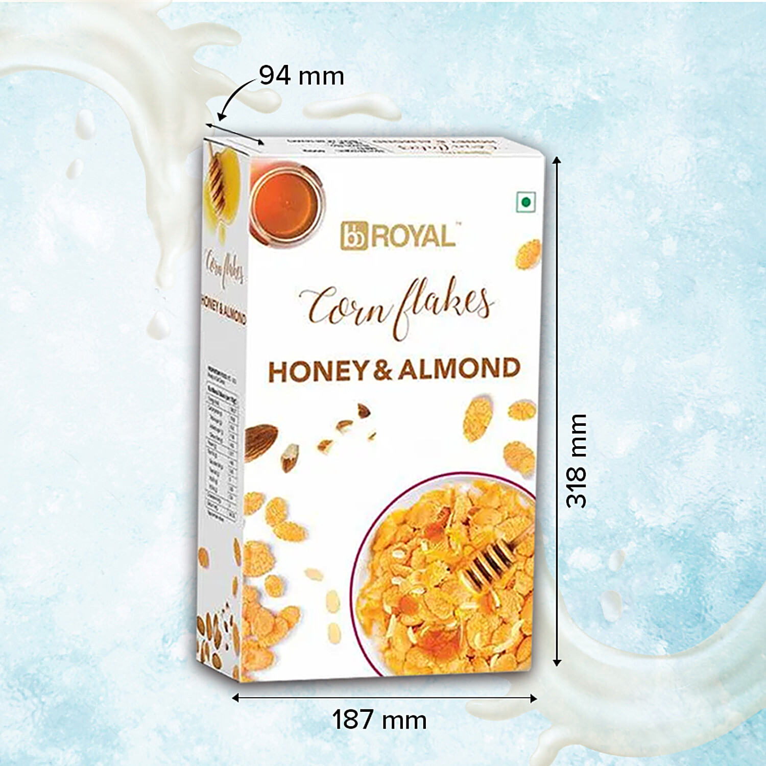 bb Royal Cornflakes With Real Almond & Honey, 650 g