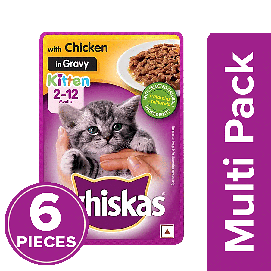 at Best Chicken Cat Wet bigbasket of Whiskas Online In Price Kitten, Food 2-12 216 - Rs Gravy, Buy Shiny - Coat Months,