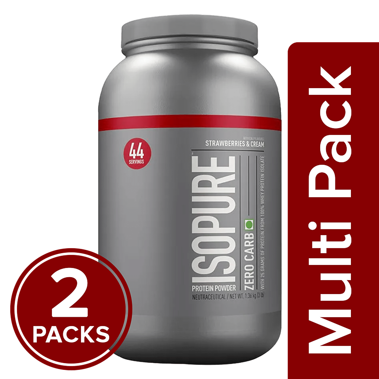 Nature's Best Isopure Protein Powder Zero Carb Strawberries & Cream 1 Lbs  for sale online