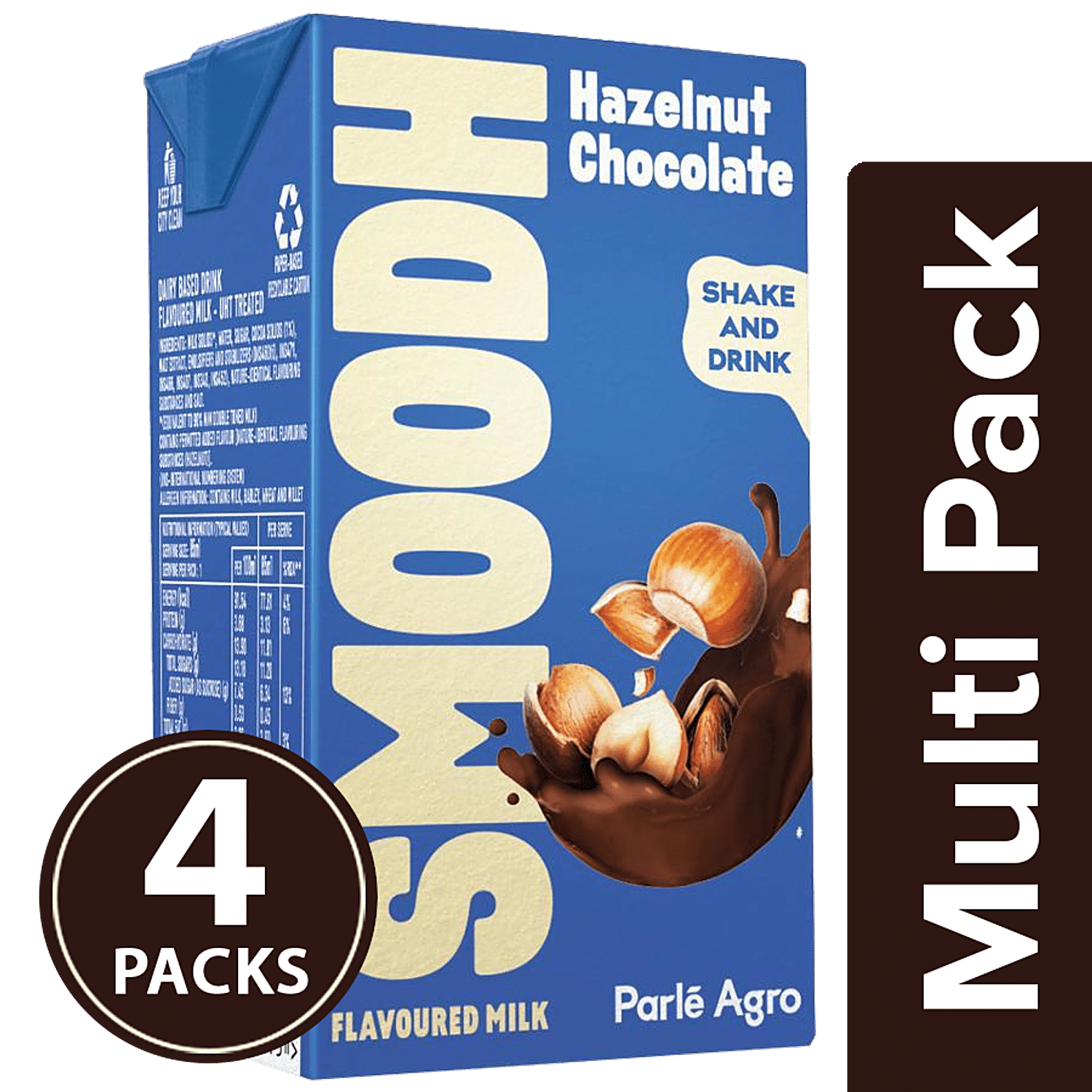 Buy Smoodh Hazelnut Chocolate Milk - Rich Taste & Flavour, High In