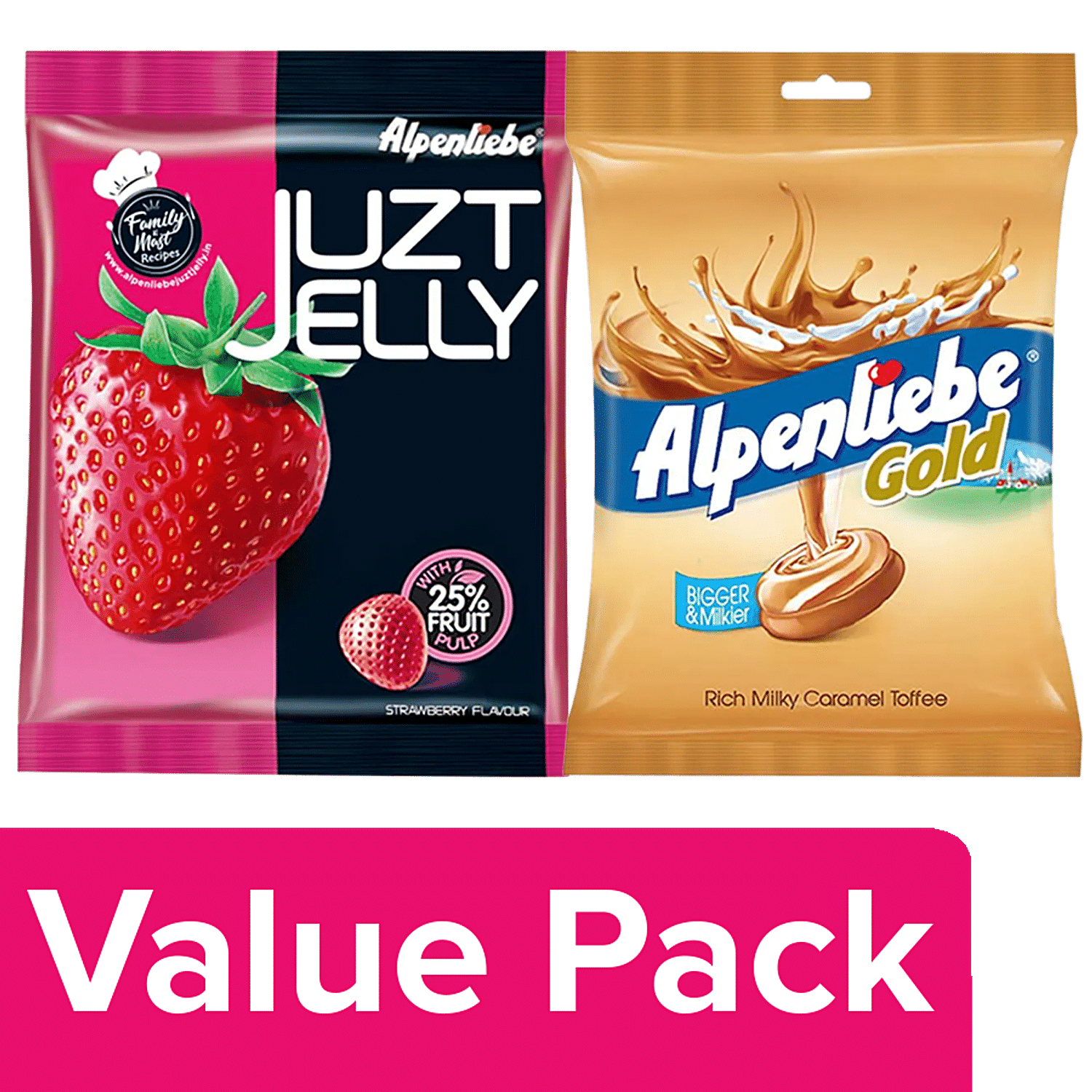 Buy ALPENLIEBE Juzt Jelly - Strawberry Flavour 148 g + Gold