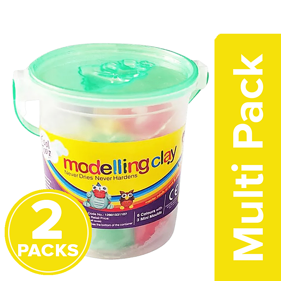 GOL Round Age 3 Learning Molding Clay, Quantity Per Pack: 6 Pieces,  Packaging Type: Packet at Rs 45/pack in Ahmedabad