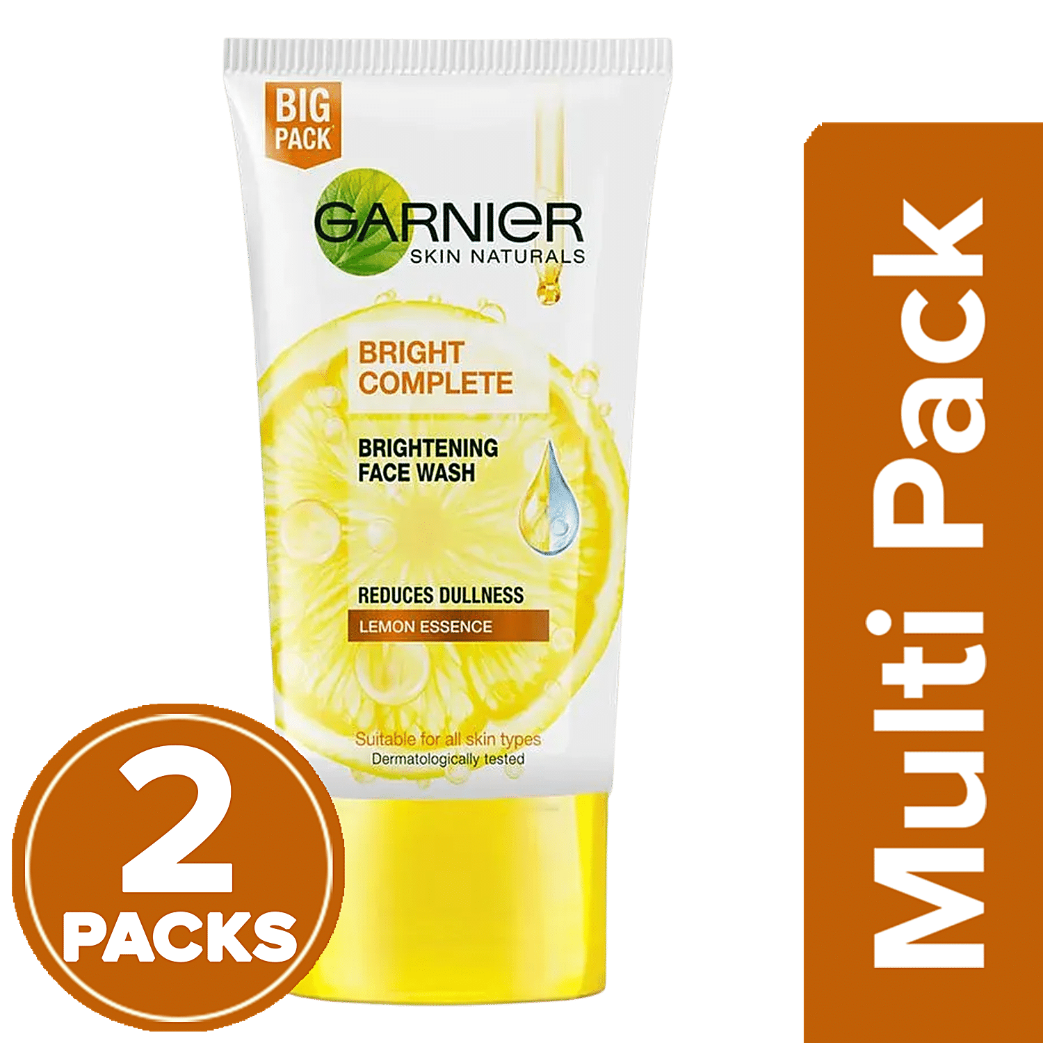 Garnier Skin Naturals Bright Complete Brightening Facewash 2x150 g