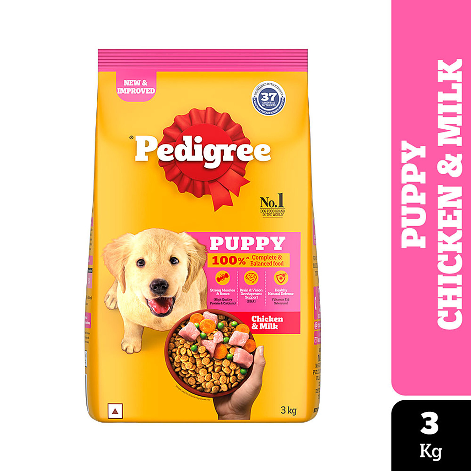 Buy Pedigree Daily Food For Puppy Chicken And Milk 3 Kg Online At