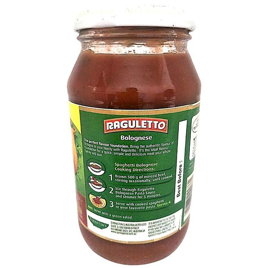 Buy Raguletto Pasta Sauce Bolognese 500 Gm Bottle Online at the Best Price  of Rs 275 - bigbasket