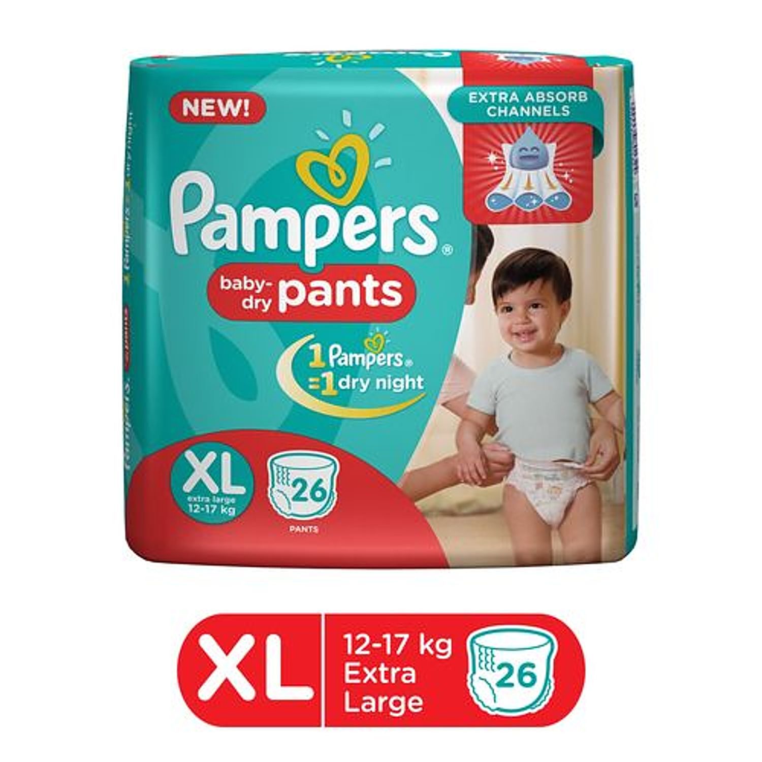 Buy Pampers Diapers Pants Large Size New 2S Pack Online At Best Price of Rs  28 - bigbasket