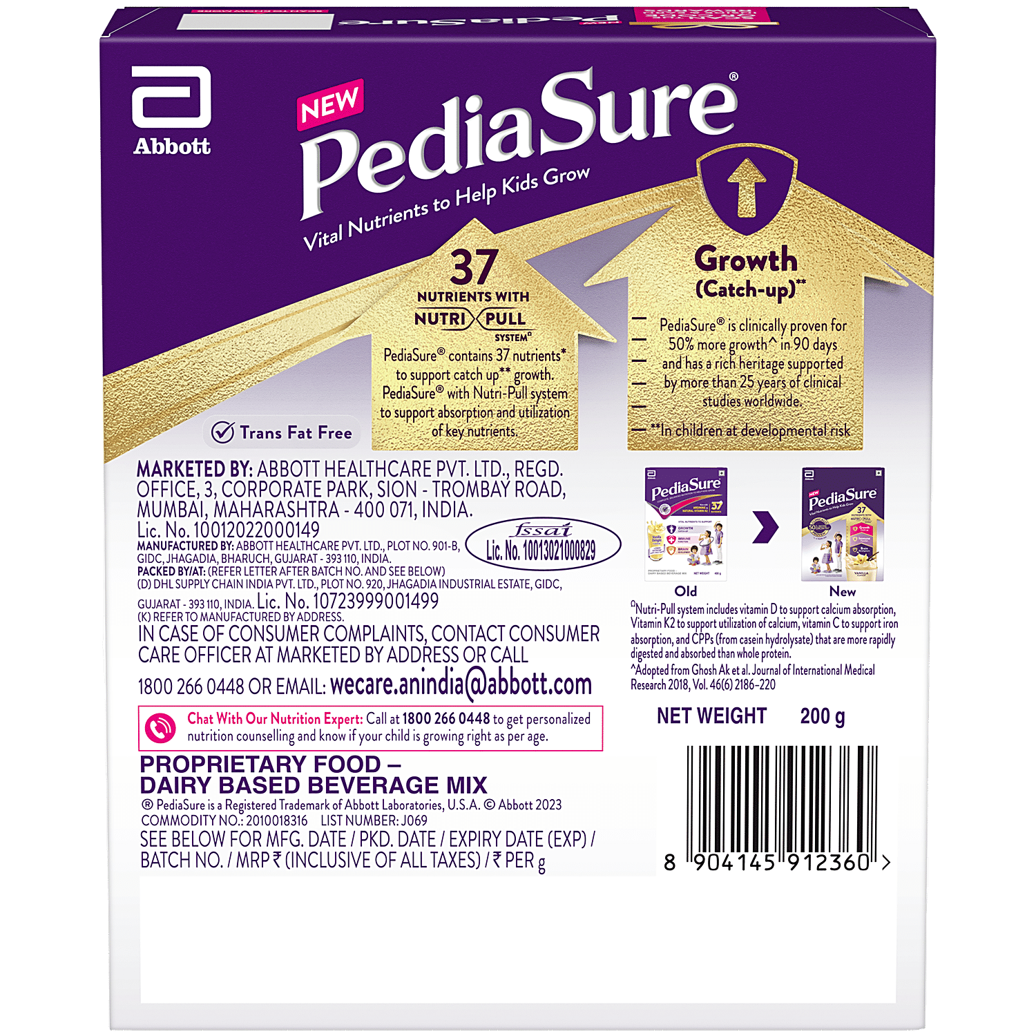 Pediasure Plus Pack Vainilla 4 X 237 ml