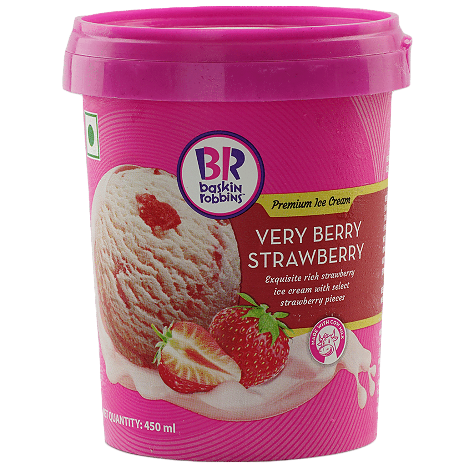 Buy Baskin Robbins Ice Cream Very Berry Strawberry 450 Ml Tub Online At Best Price Bigbasket