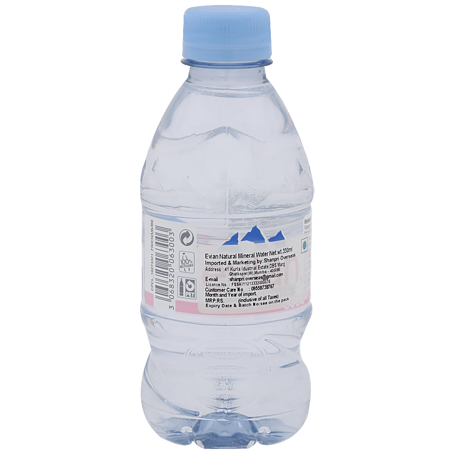 Transparent PET 1L Evian Water Bottle, Packaging Type: Bottles at Rs  2650/box in Mumbai