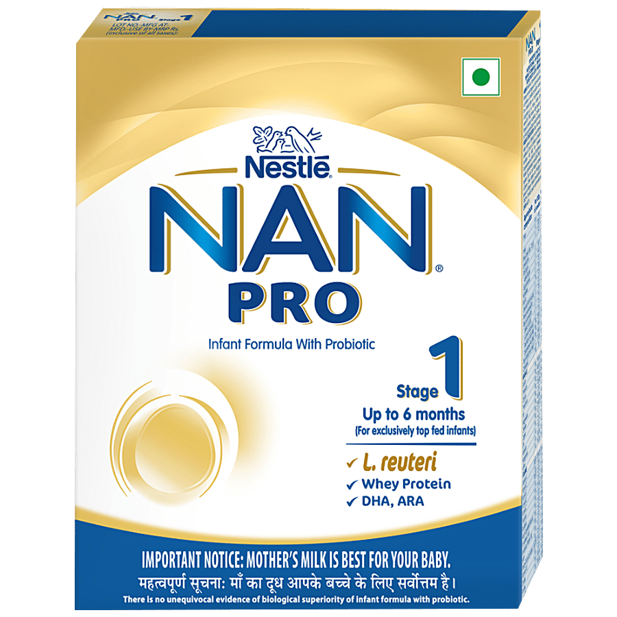 Buy Nestlé Nan Pro 1 Infant Formula Powder (Upto 6 Months), Stage 1- 400G  Tin Pack Online at desertcartDenmark
