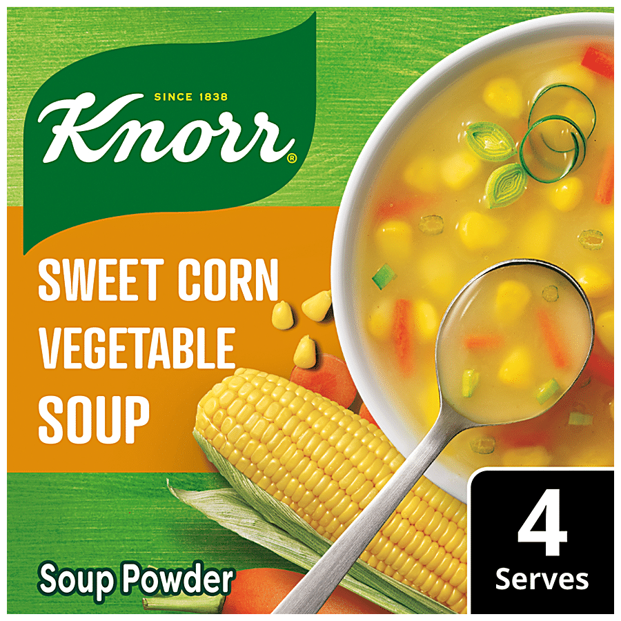 Knorr Sweet Corn Soup - 100% Real Vegetables, No Added Preservatives, 42 g