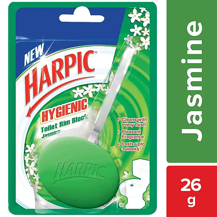 Buy Harpic Hygienic Toilet Rim Block Jasmine 26 Gm Online At Best Price of Rs  78.3 - bigbasket