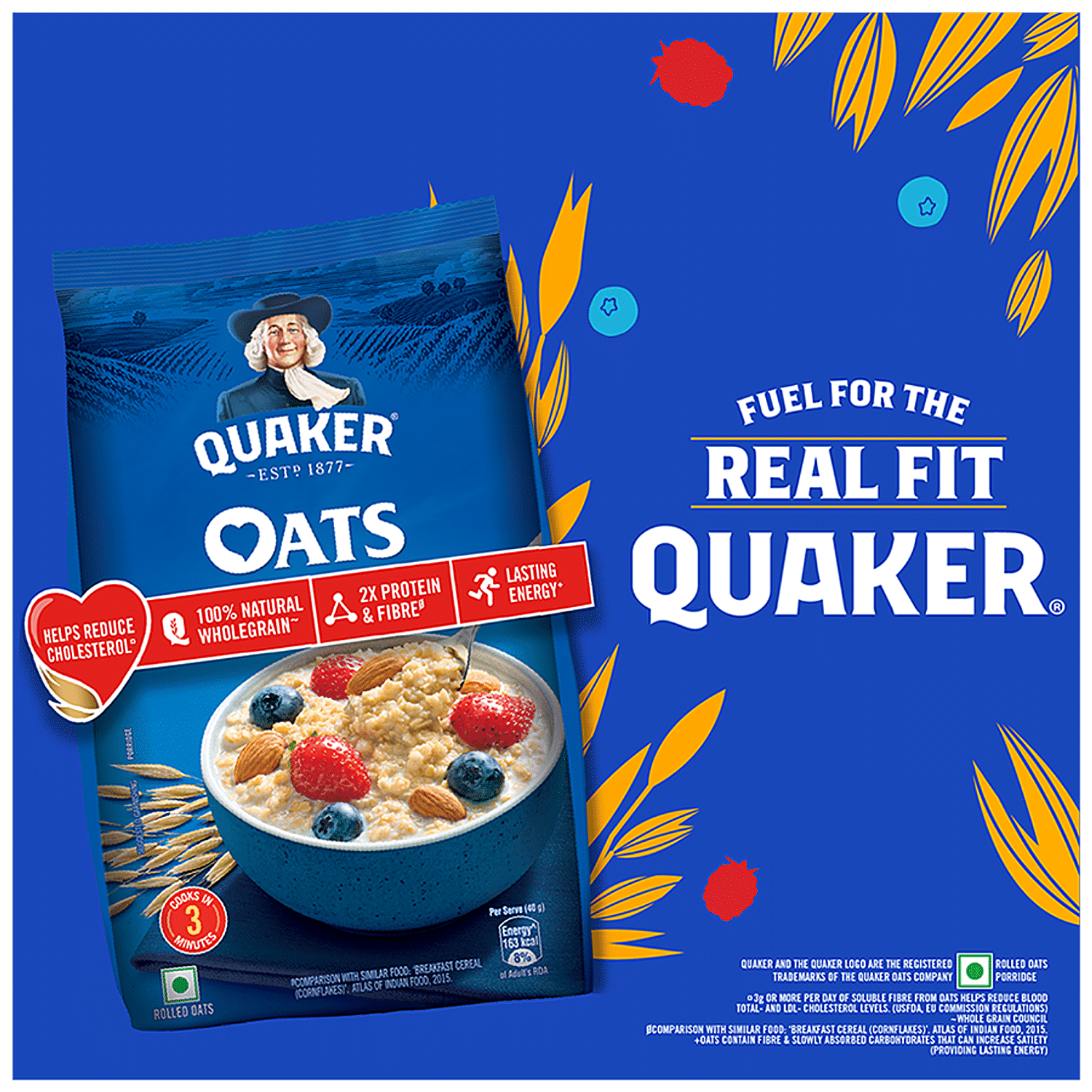 QUAKER OATS FIOCCHI DI AVENA 500G