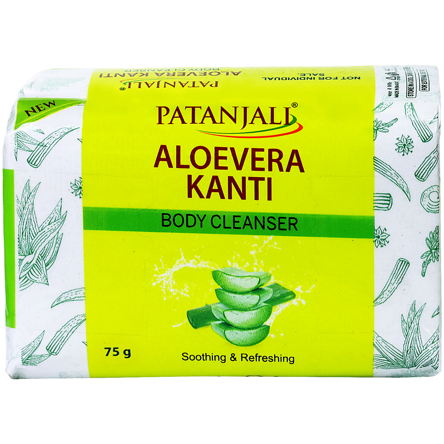 Buy Patanjali Aloe Vera Kanti - Body Cleanser Soap 75 gm Online at