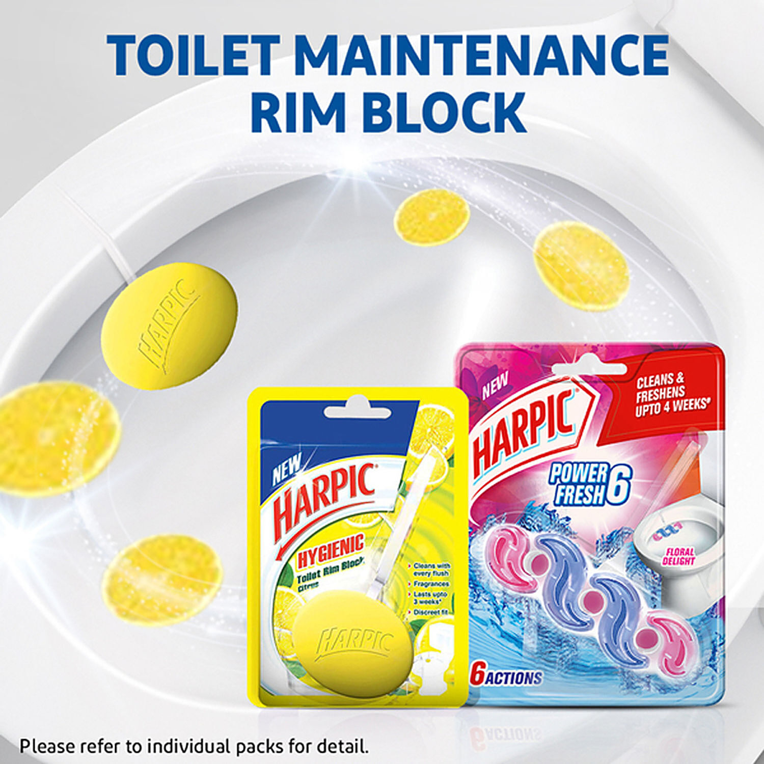 Buy Harpic Hygienic Toilet Rim Block Citrus 26 Gm Online At Best Price of  Rs 81.9 - bigbasket