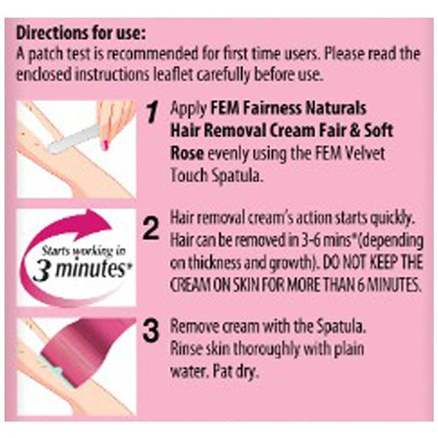 Buy Fem Anti Darkening Hair Removal Cream For Women Rose 25 gm