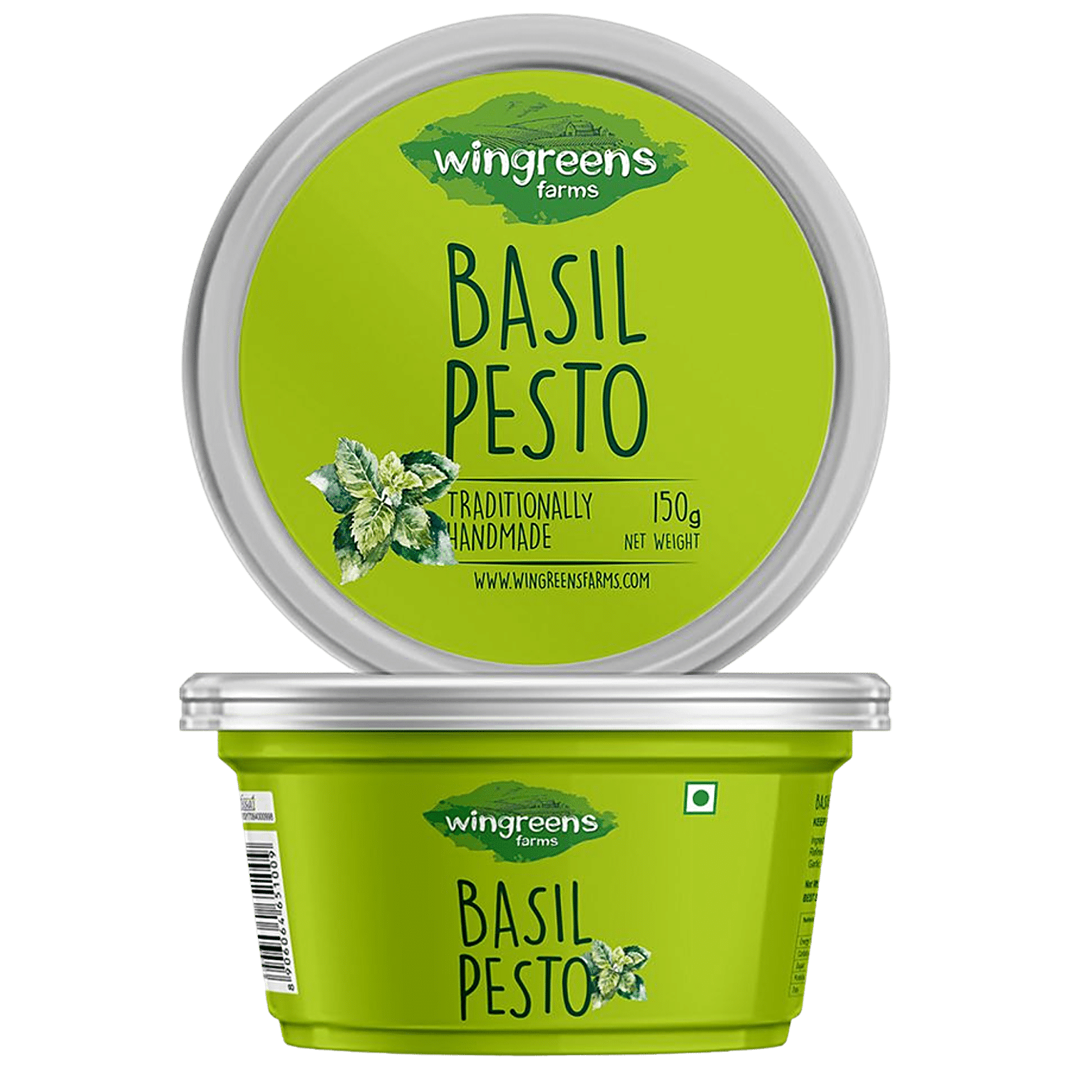 Buy Wingreens Farms Basil Pesto 150 Gm Online At Best Price of