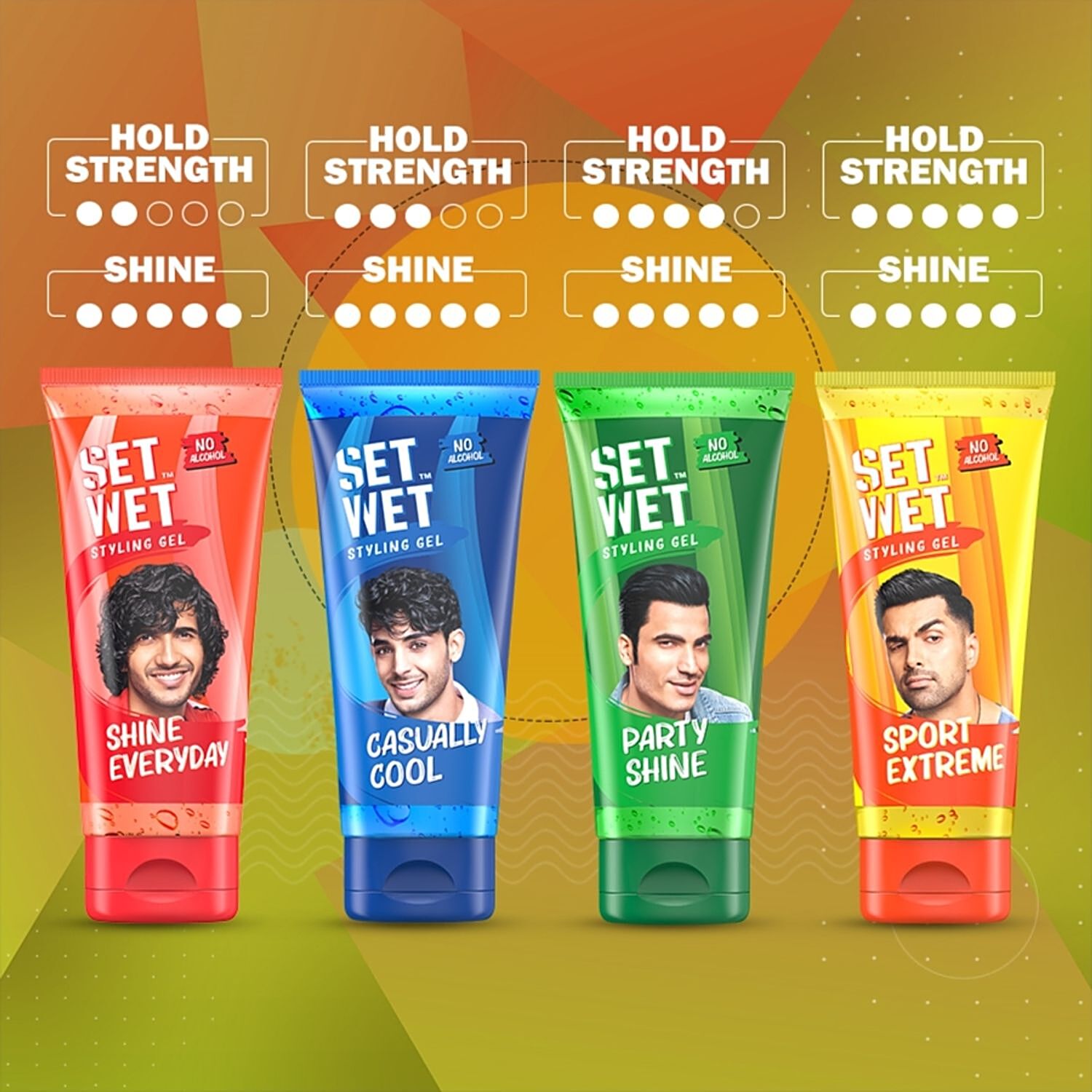 Buy Set Wet Style Hair Gel Wet Look 50 Ml Tube Online At Best