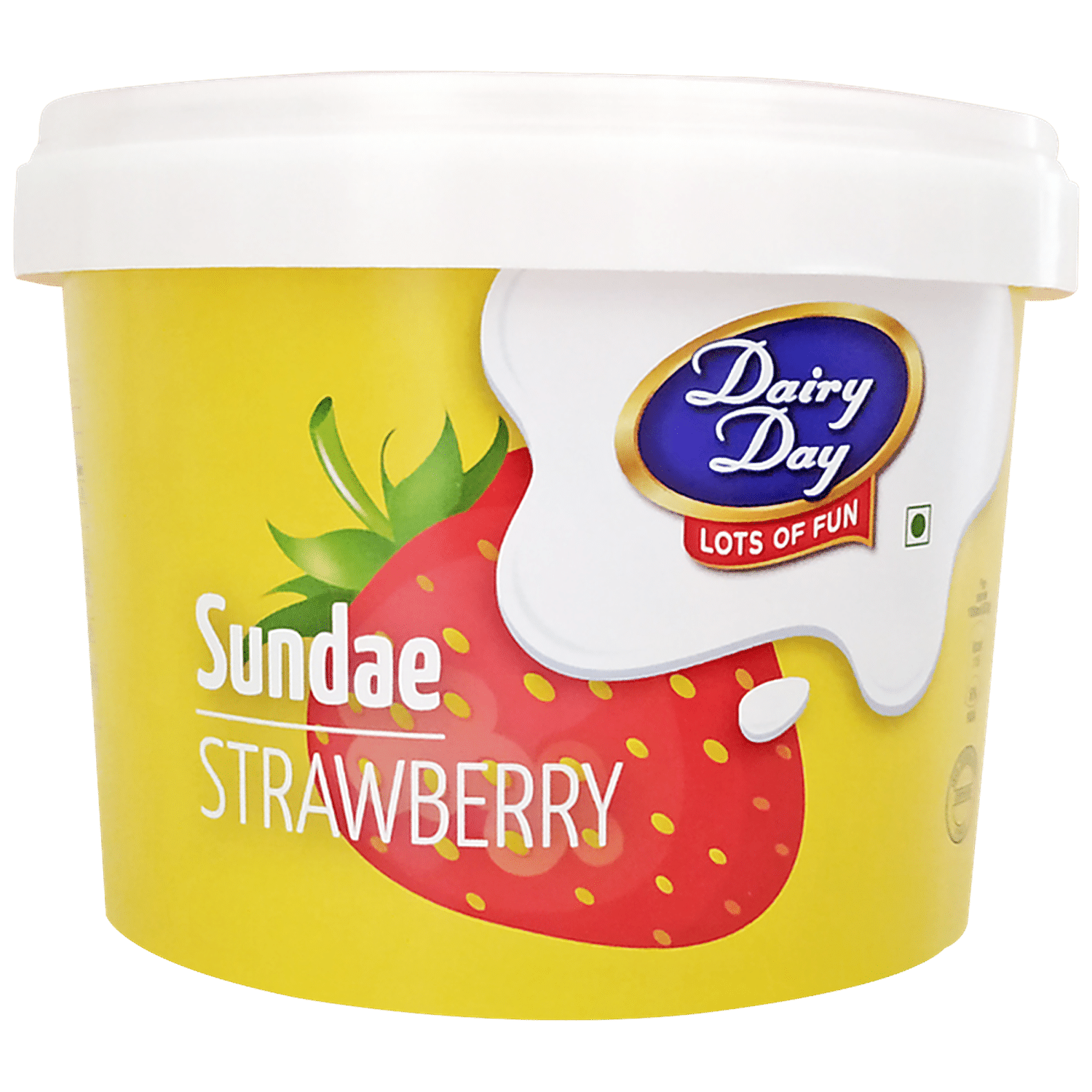 Dairy day Strawberry Delight Ice Cream - Made with Milk, 500 ml