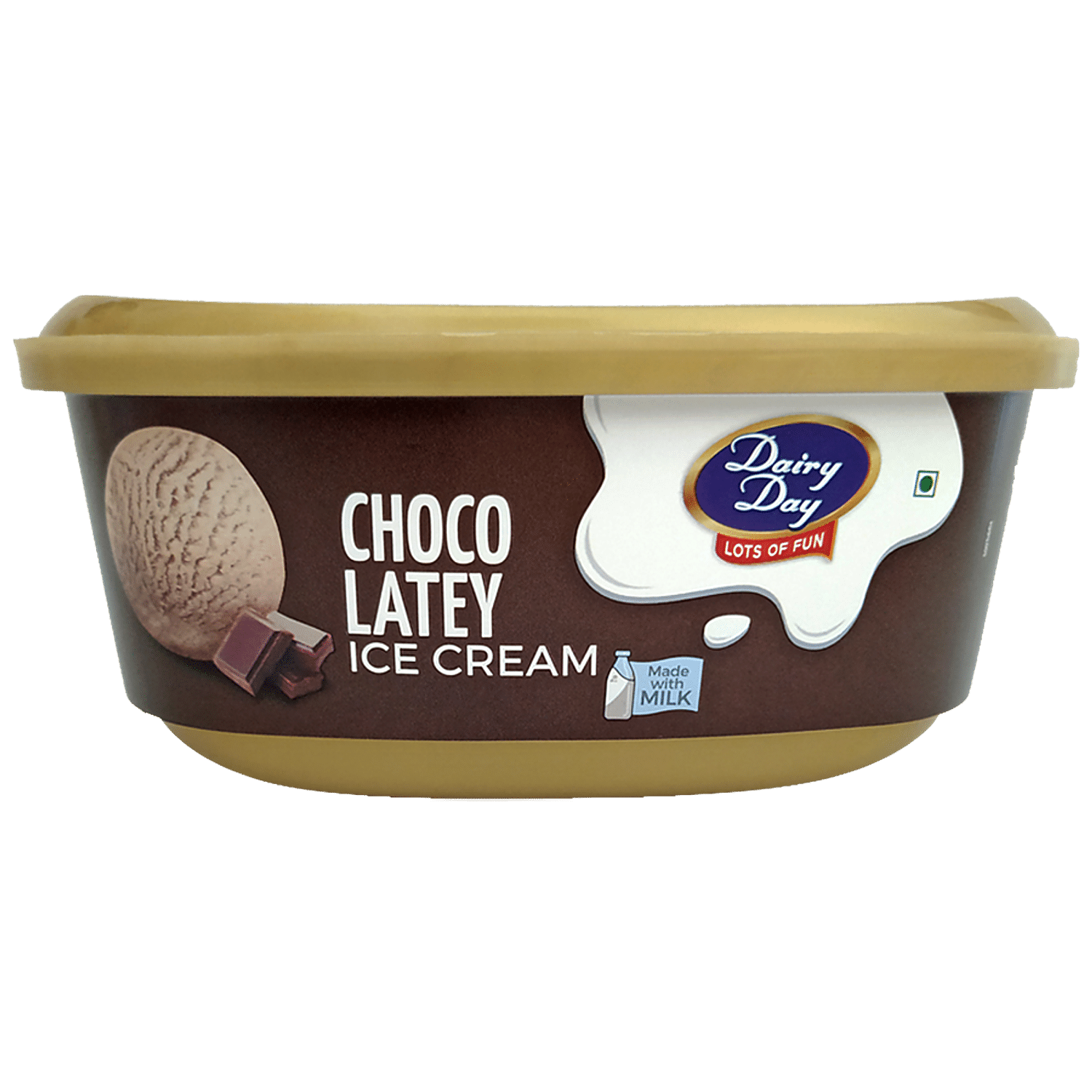 Dairy day Strawberry Delight Ice Cream - Made with Milk, 500 ml