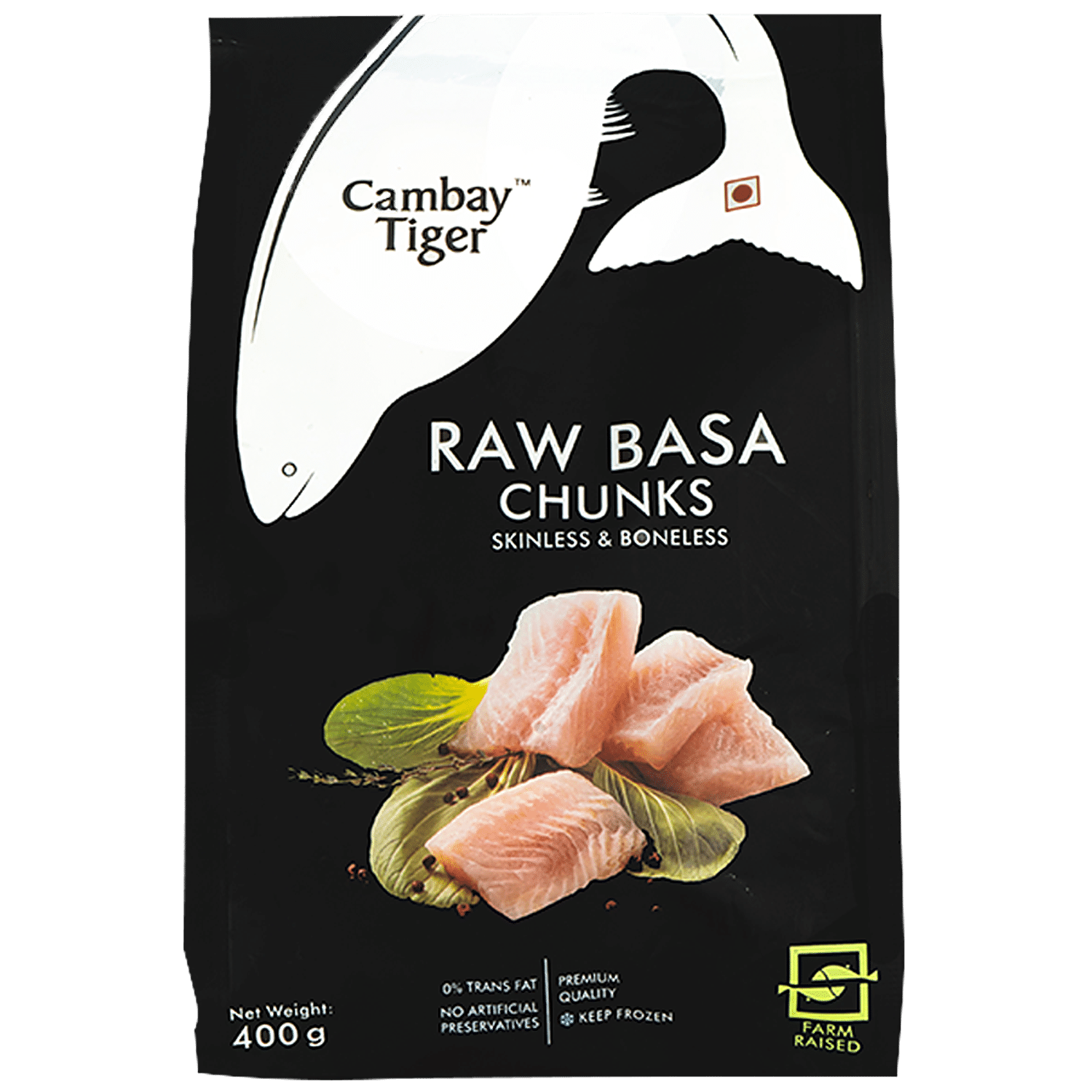 Buy Cambay Tiger Chunks Basa Fish 250 gm Box Online at Best