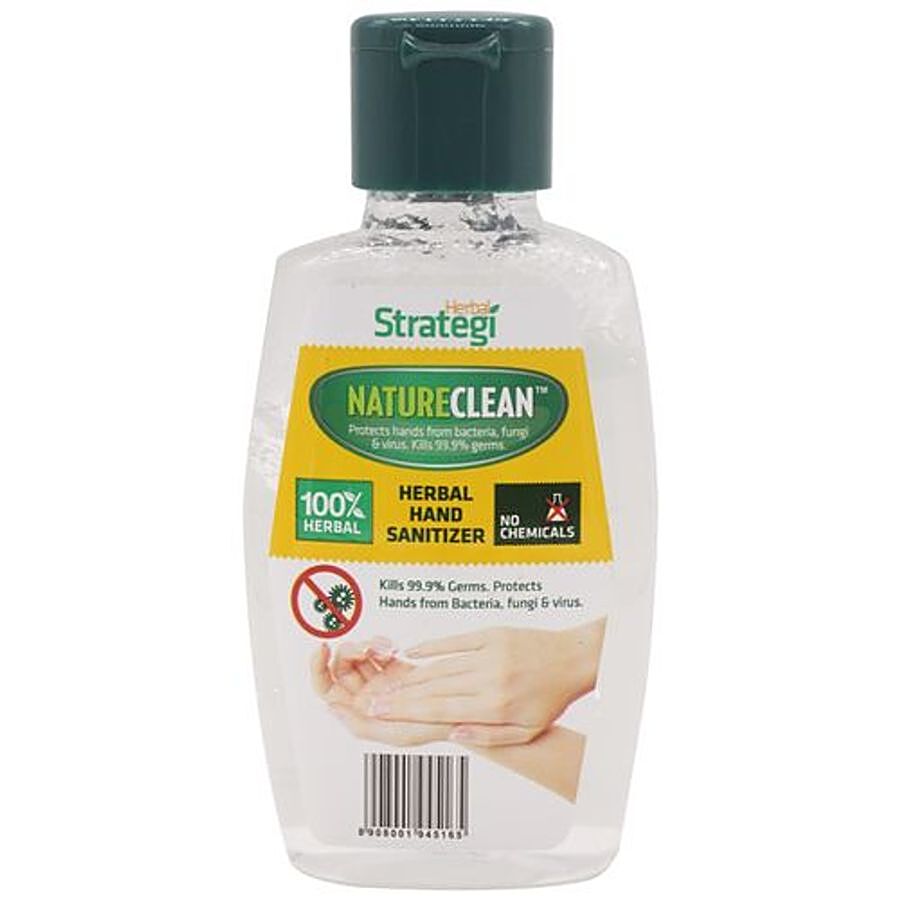 Buy Strategi Natureclean Herbal Hand Sanitizer 100 Ml Bottle