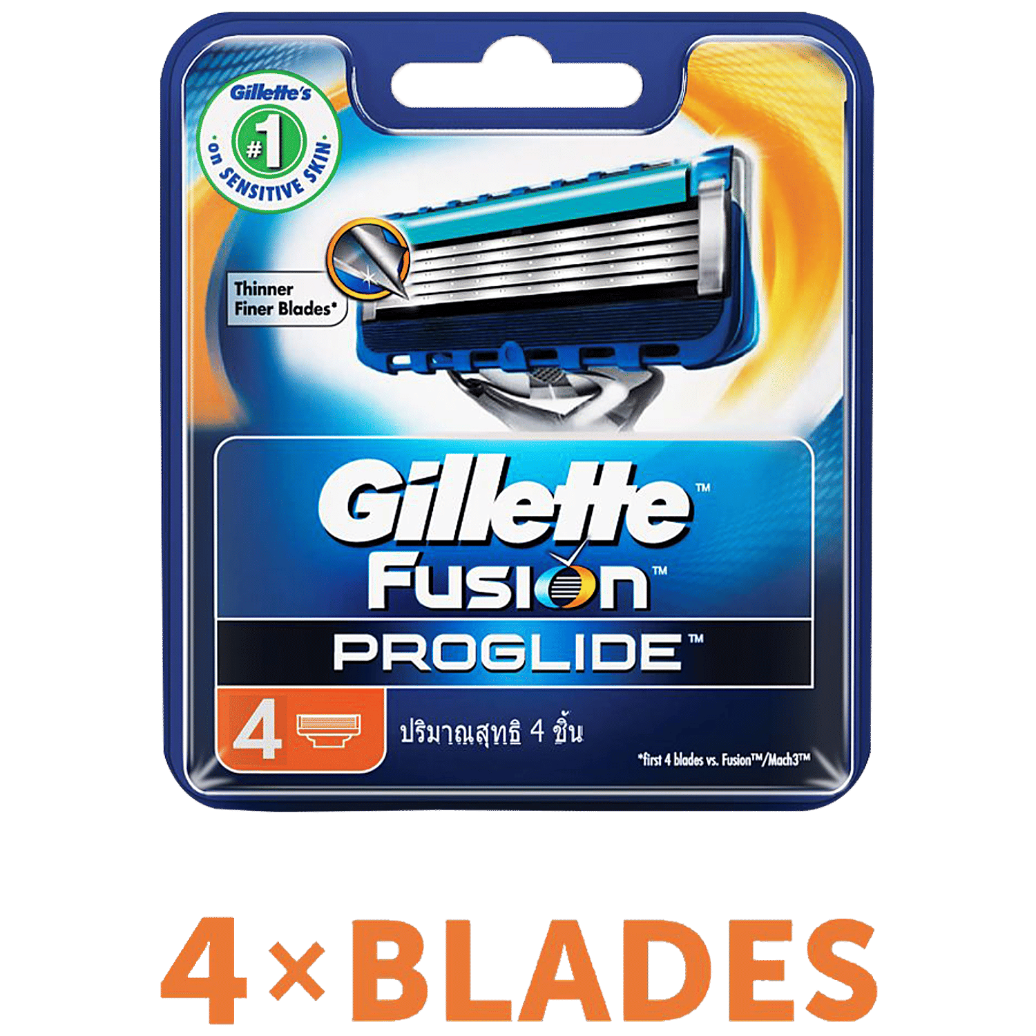 gillette fusion blue blades