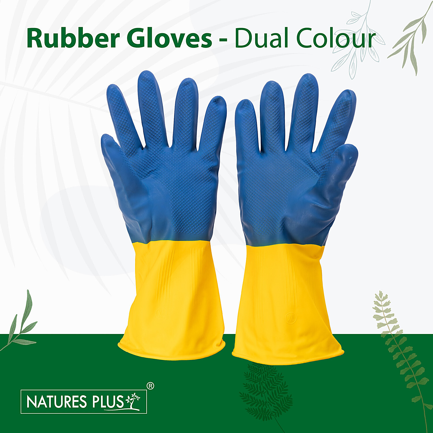 Coloured rubber best sale gloves