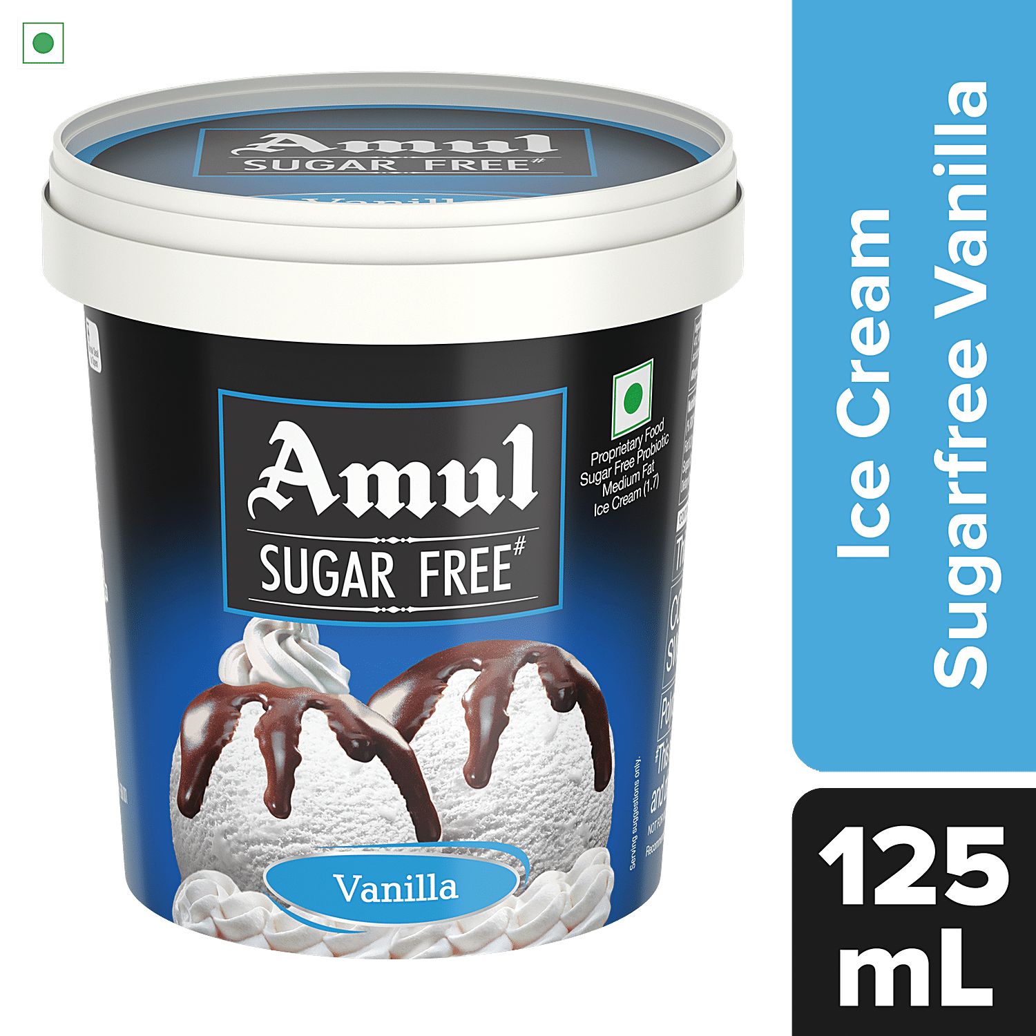 Buy Amul Sugar Free Ice Cream - Vanilla With Chocolate Sauce 125 ml Cup  Online at Best Price. of Rs 40 - bigbasket