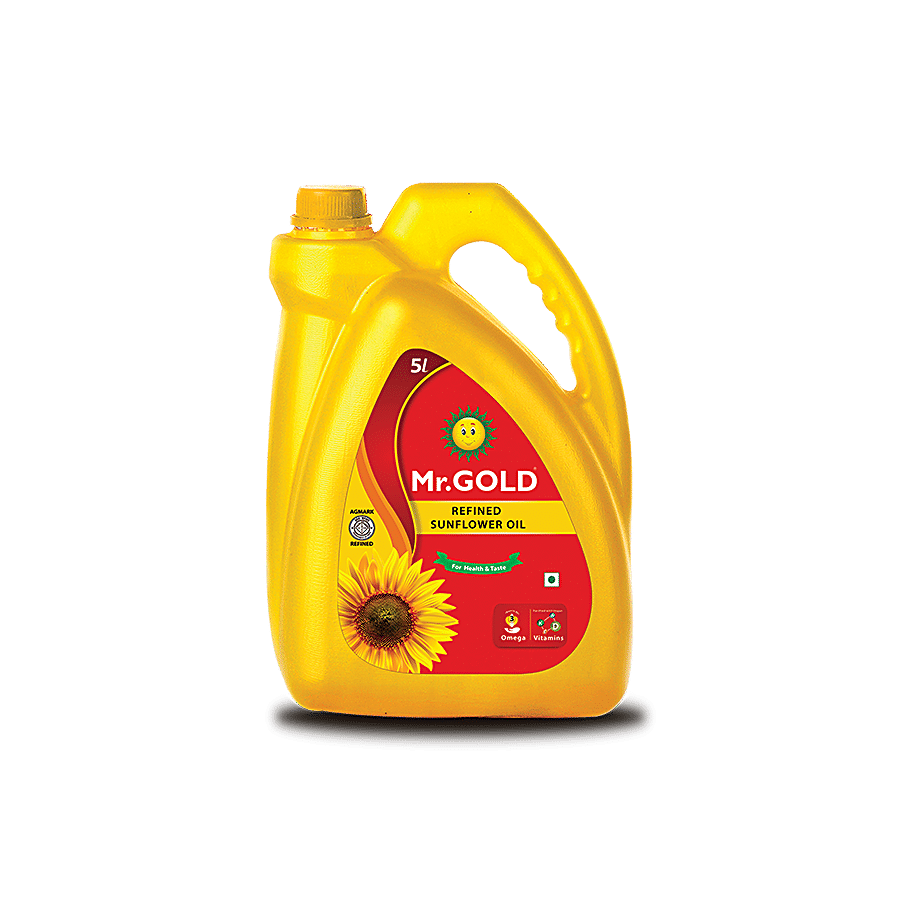 Buy Mr. Gold Refined Sunflower Oil Fortified with Vitamin A, D, E  K  Online at Best Price of Rs 615.25 bigbasket