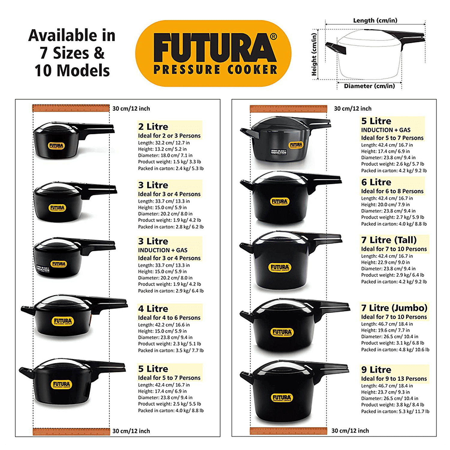 futura pressure cooker 3 litre