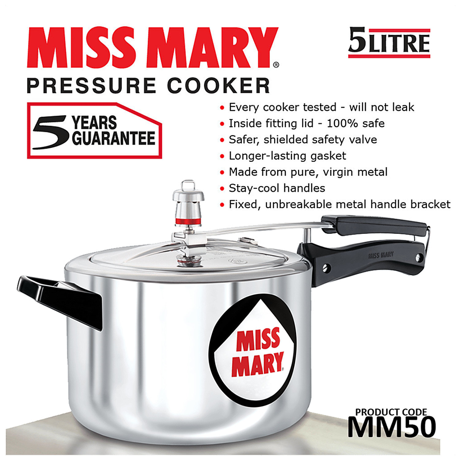 miss mary pressure cooker 5 ltr price