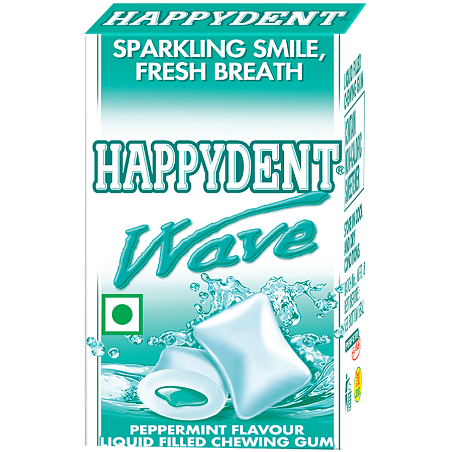 Happydent Wave Mint Flavoured Bubble Gum 30.6 g + Mentos Pure Fresh  Spearmint 28 pcs, Combo