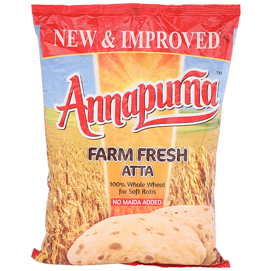 Buy Annapurna Farm Fresh Atta 2 Kg Pouch Online At Best Price Bigbasket