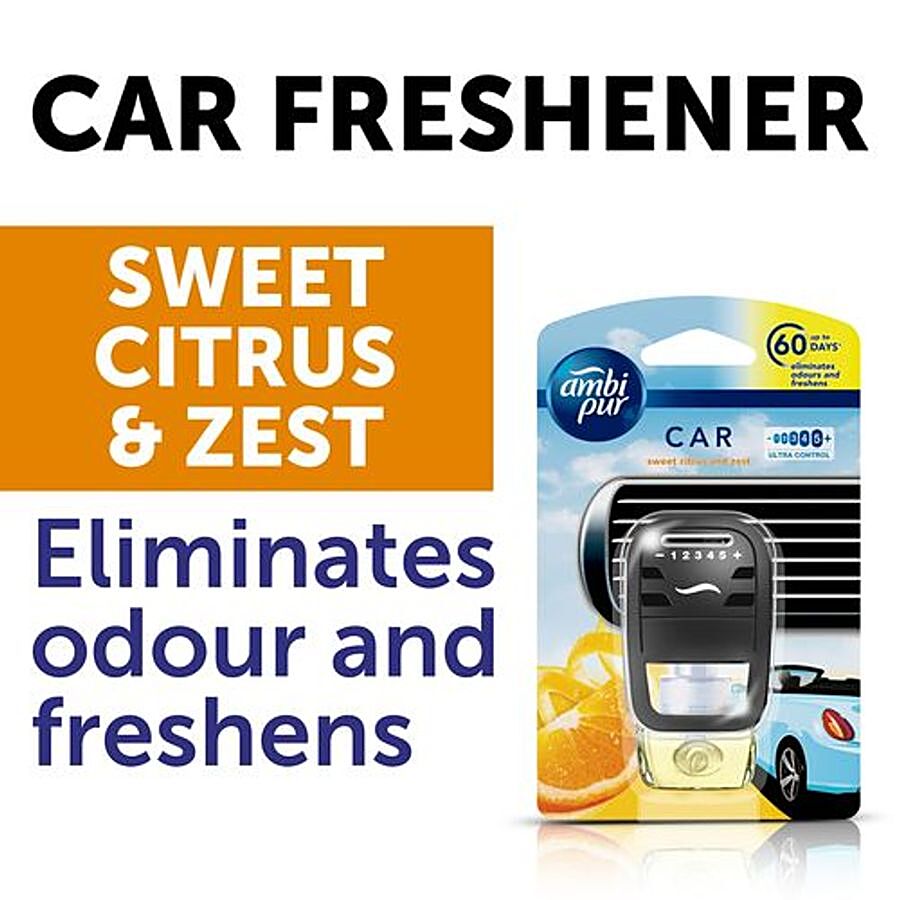 Ambipur Car Freshener - Sweet Citrus & Zest, 7.5 ml