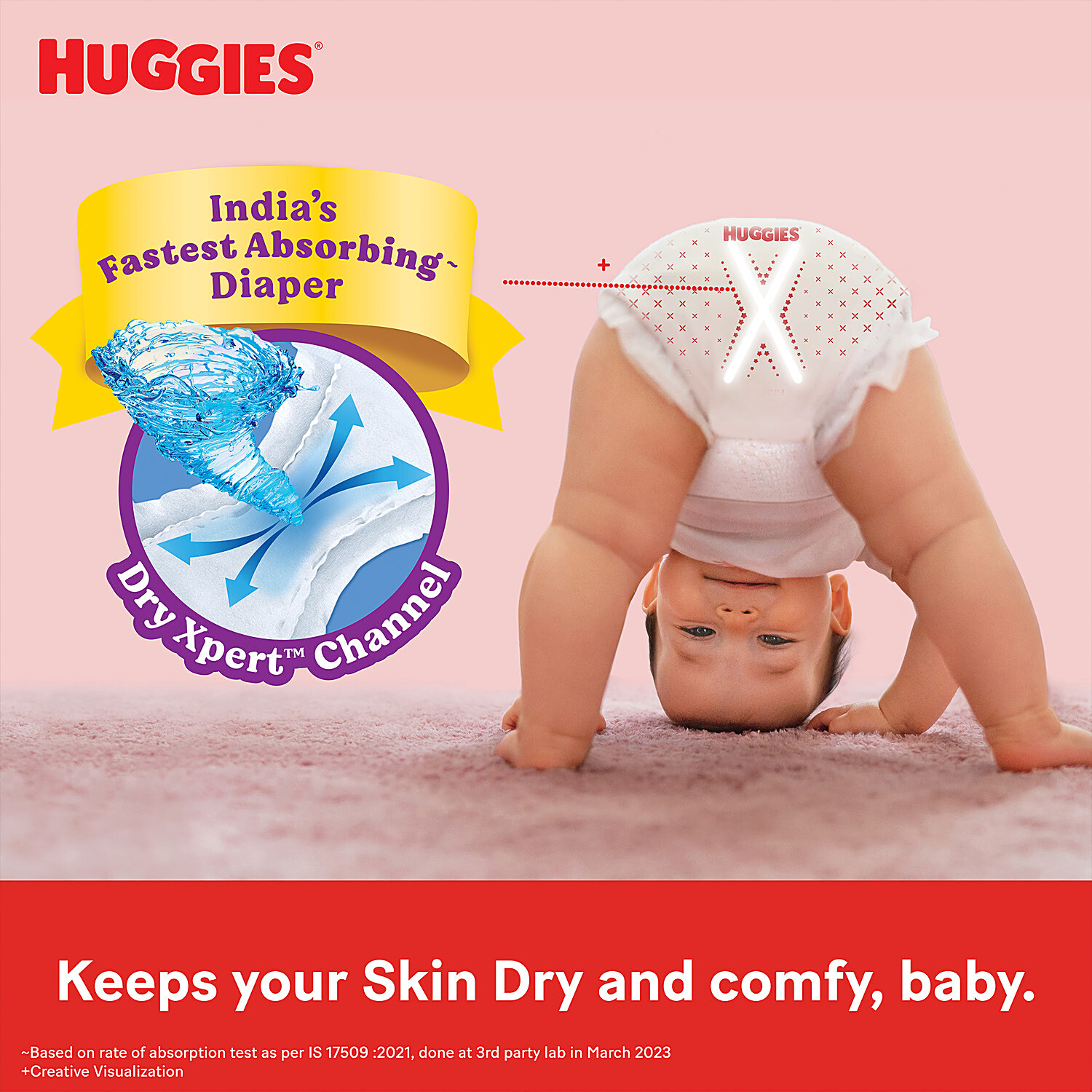 Huggies dry hot sale pants large