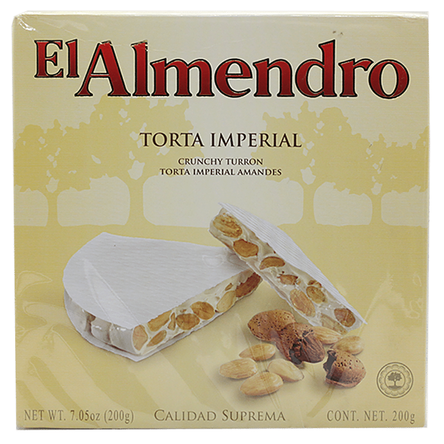 Buy El Almendro Crunchy Almond Turron Round 200 Gm Online At Best Price of  Rs 595 - bigbasket