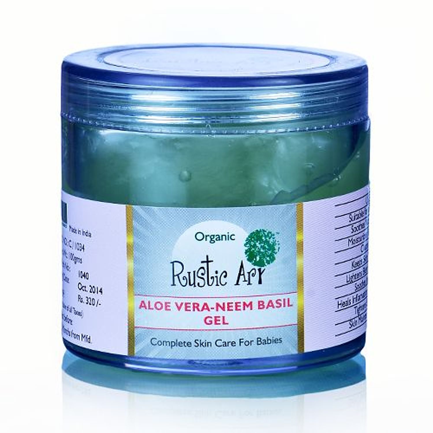 Buy Rustic Art Organic Aloe Vera Neem Basil For Baby 100 Ml Online