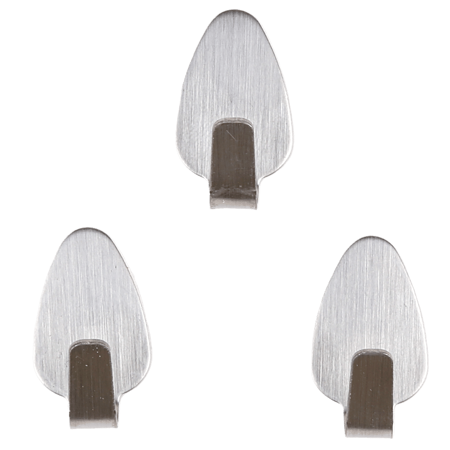 4pcs Stainless Steel Adhesive Wall Hooks, Heavy Duty Kitchen
