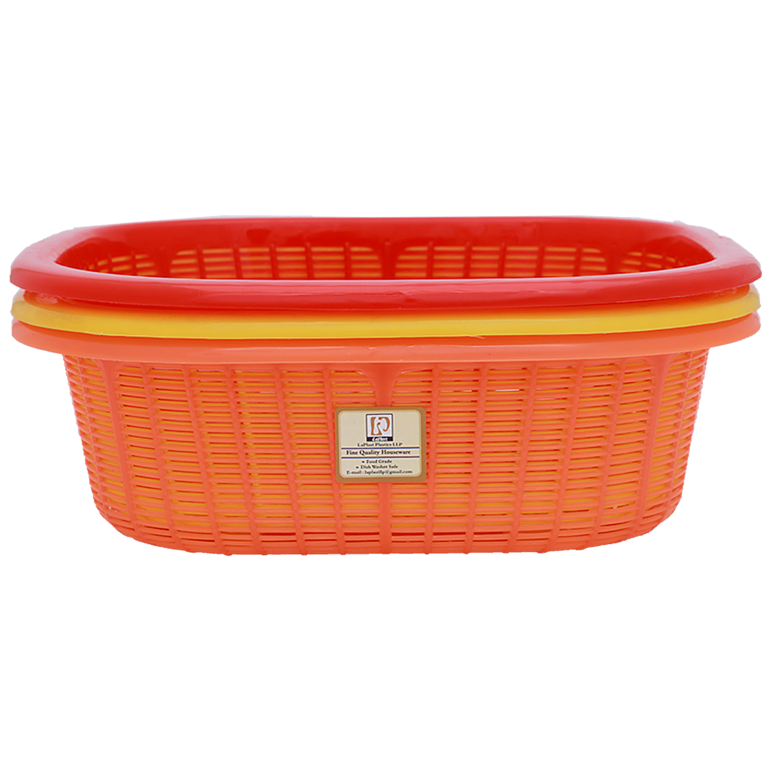 Buy Laplast Multicolour Fruit Basket 3 Pcs Online At Best Price of