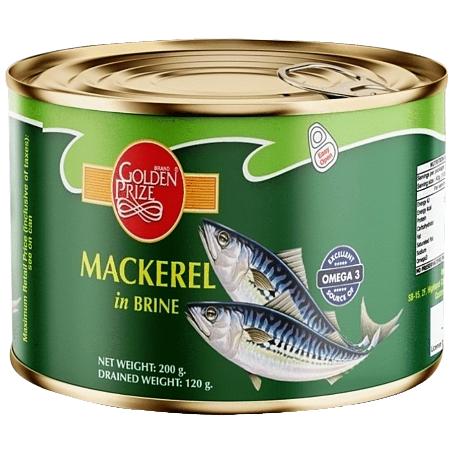 Buy Golden Prize Canned Mackerel In Brine 200 Gm Online At Best