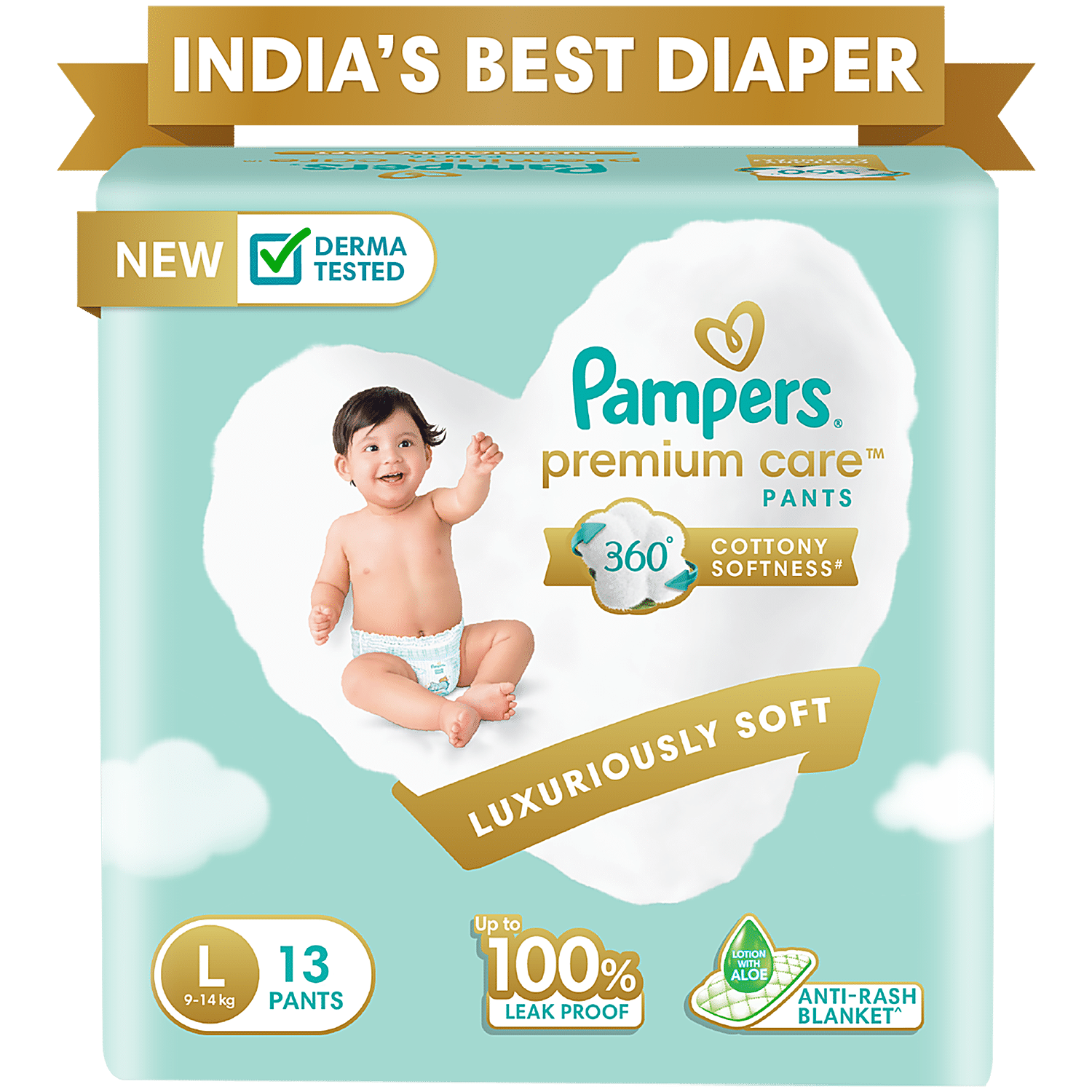 Pampers l cheap size 44