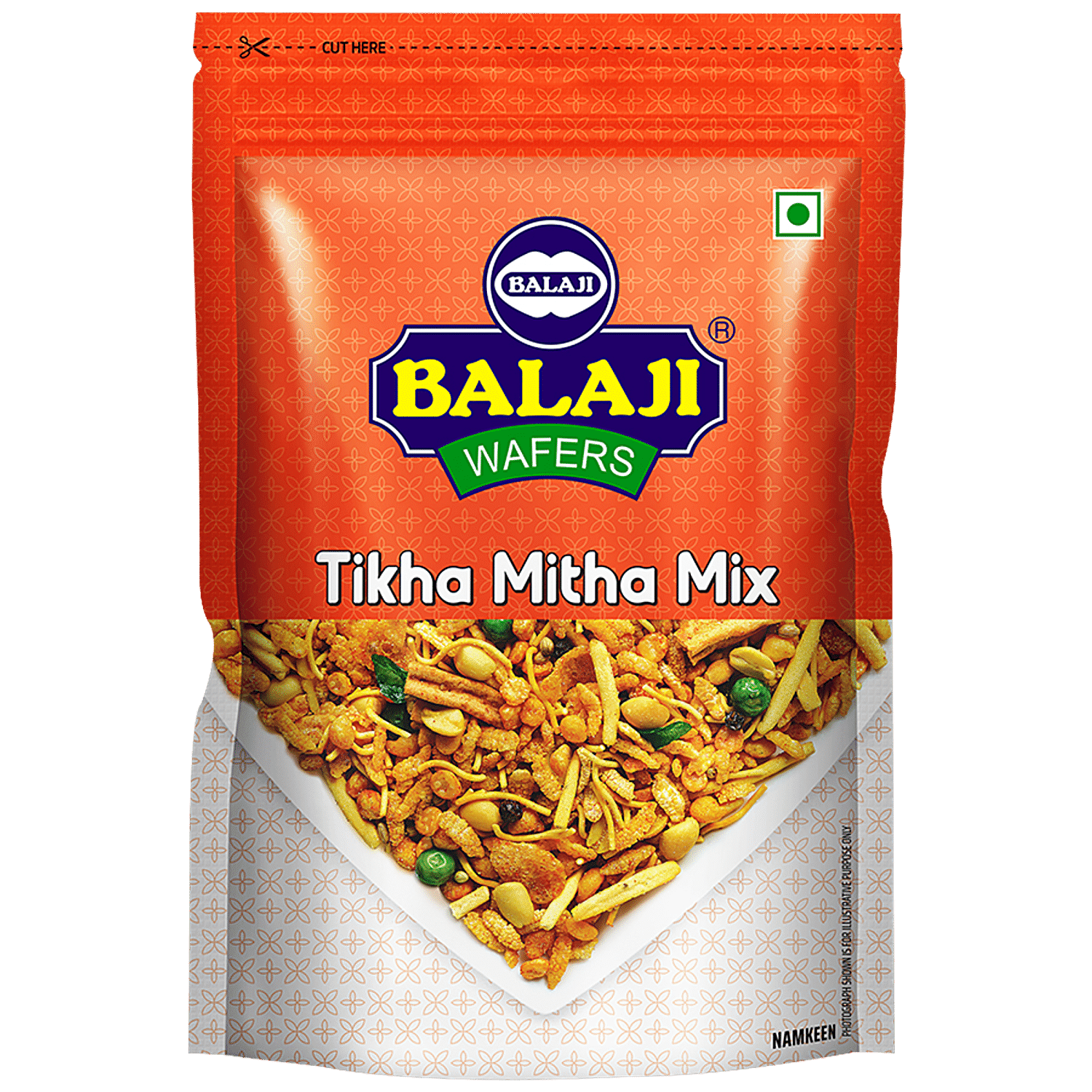 Haldiram Navratan Mix, 400-Gram Pouch (Pack of 5)