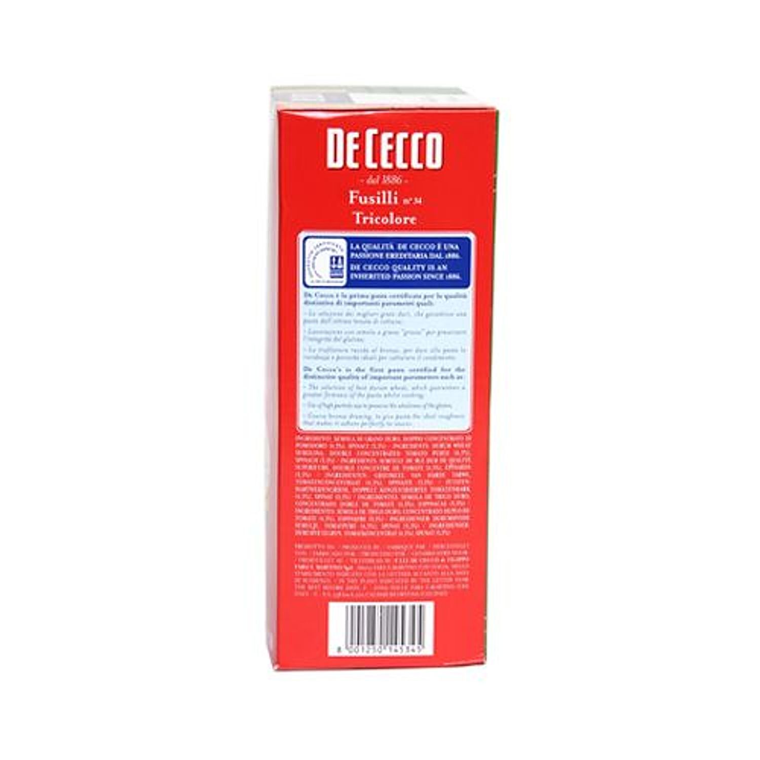 Buy De Cecco Pasta Fusilli 500 Gm Pouch Online At Best Price of Rs null -  bigbasket