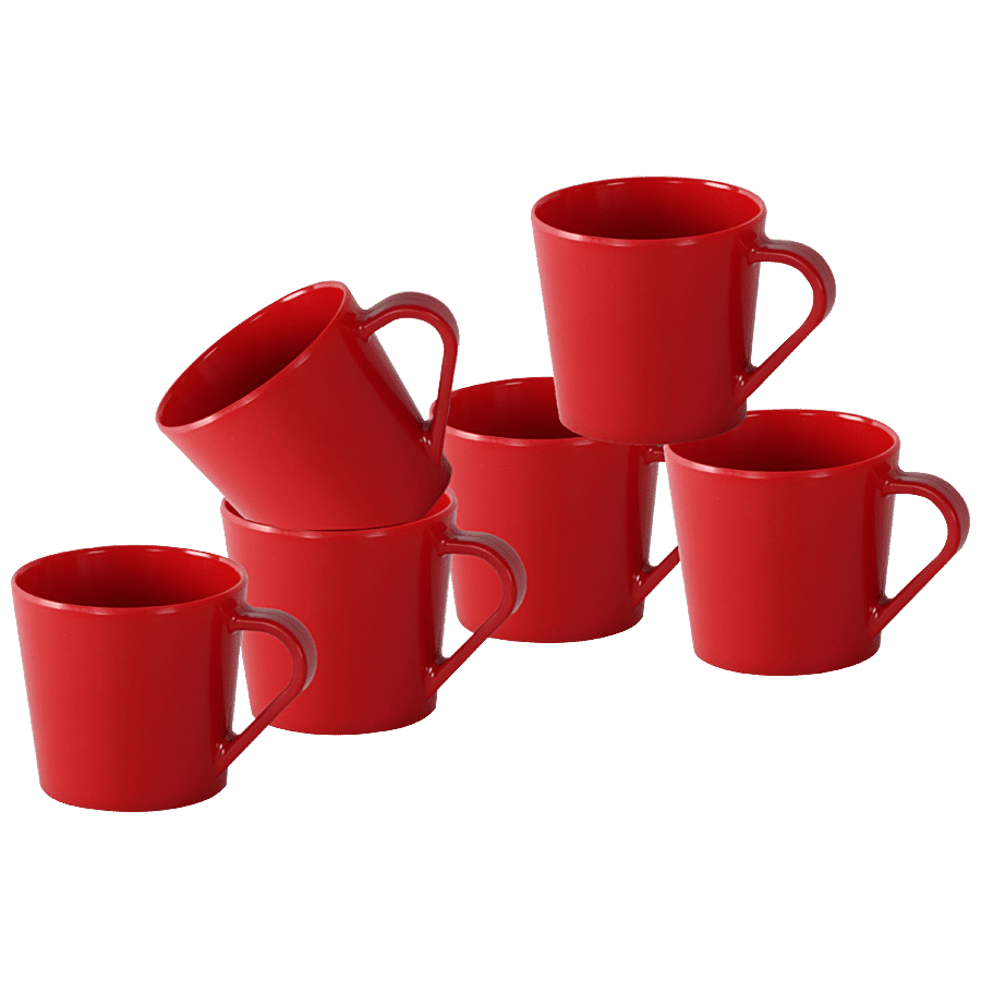 Buy Iveo Chai/Coffee Mug Set - 100% Melamine - Glory - Red Online at Best  Price of Rs 729 - bigbasket