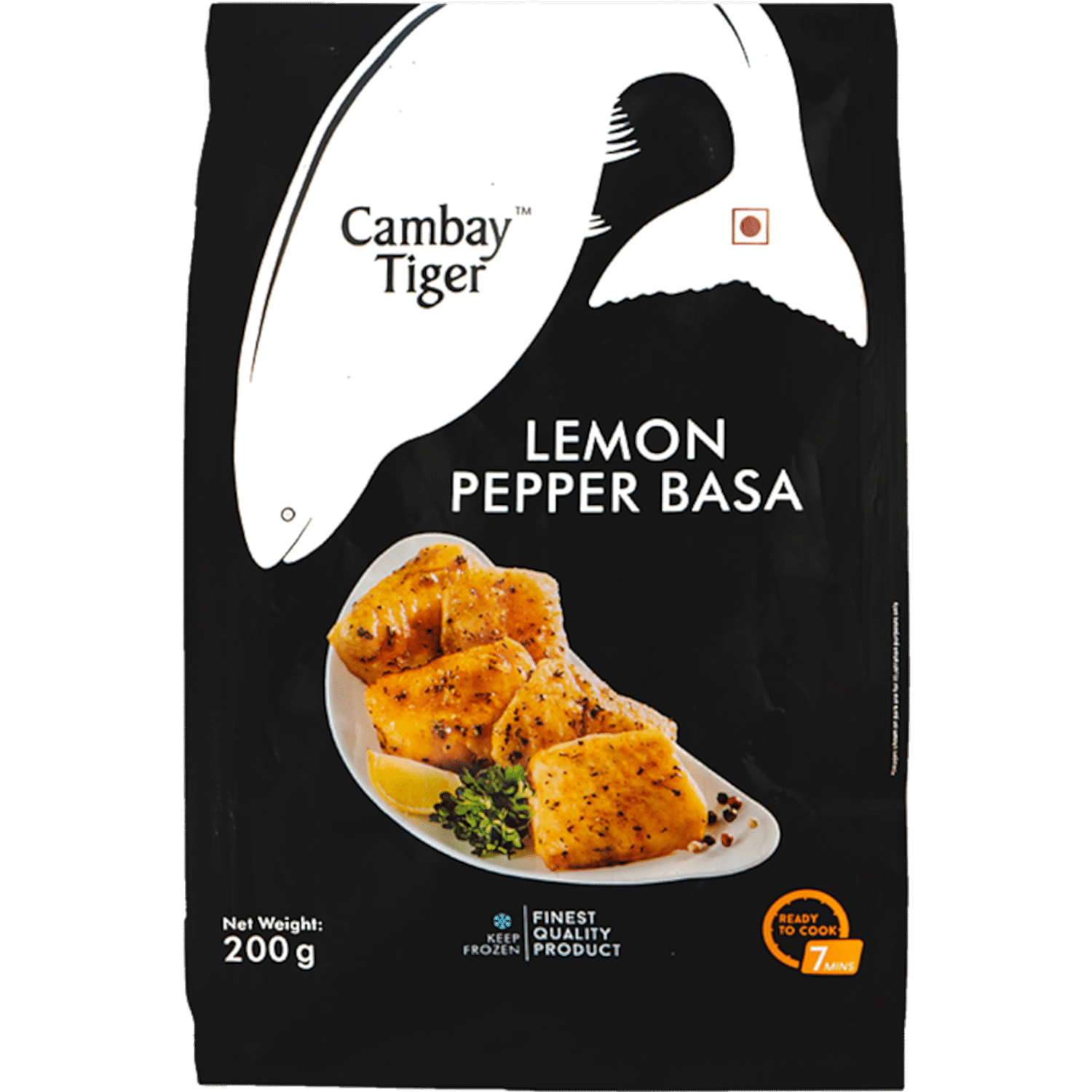 Buy Cambay Tiger Basa Fish Lemon Pepper 200 Gm Online At Best