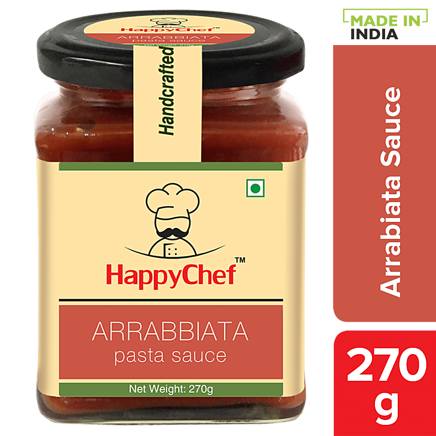 Buy Happy Chef Pasta Sauce Arrabiata 270 Gm Online At Best Price of Rs 125  - bigbasket