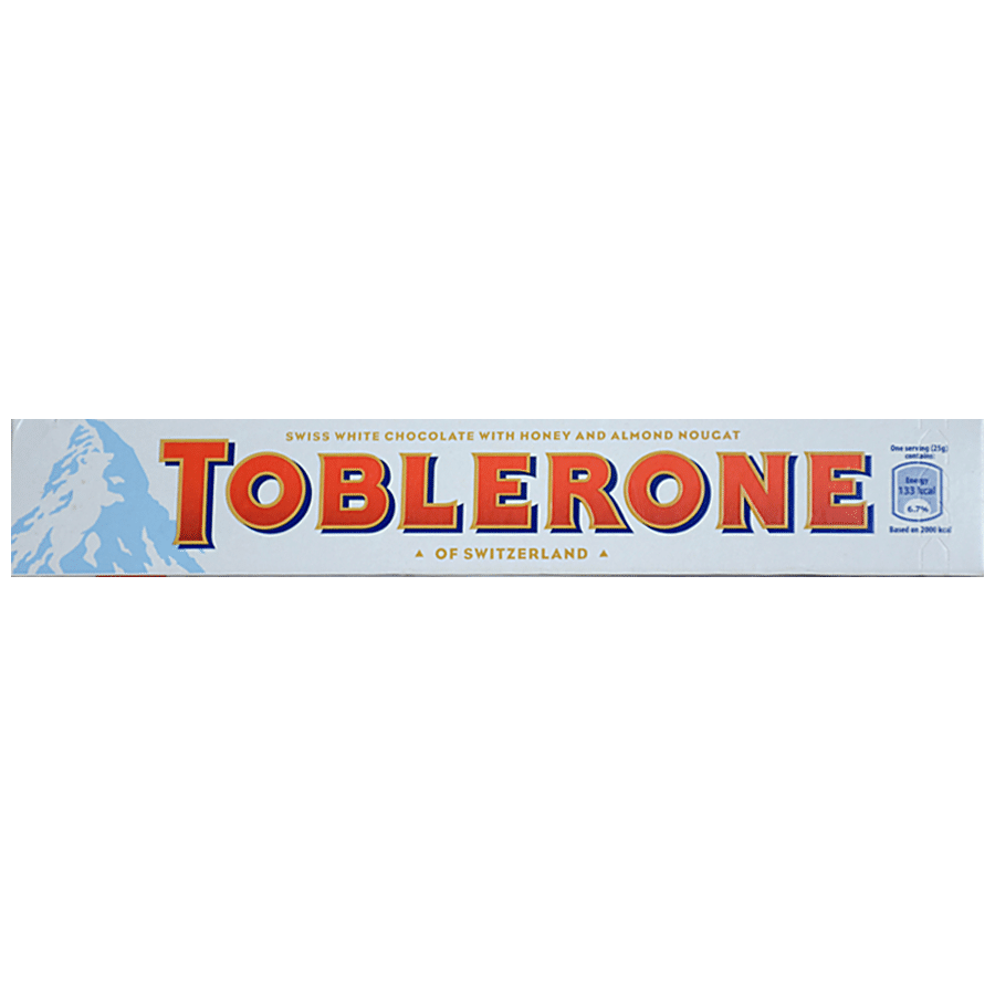 Toblerone Swiss White Chocolate with Honey & Almond Nougat