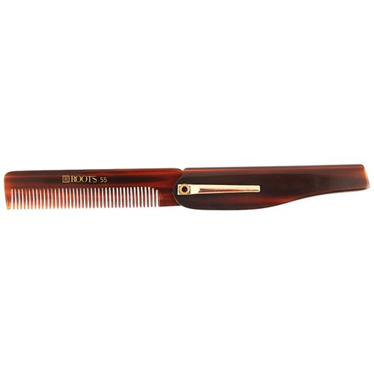 Folding hair clearance comb